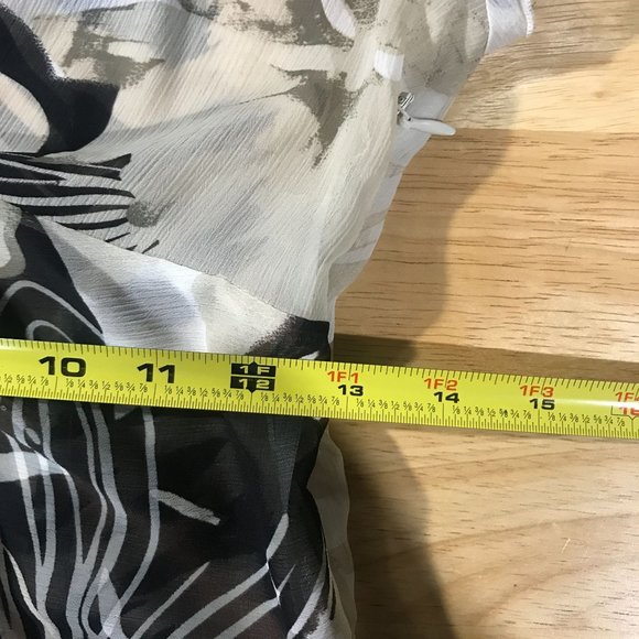 M.K.M Designs Women's Small Y2K Semi Sheer Crop Belly Relieving Blouse V Neck To - Picture 14 of 15